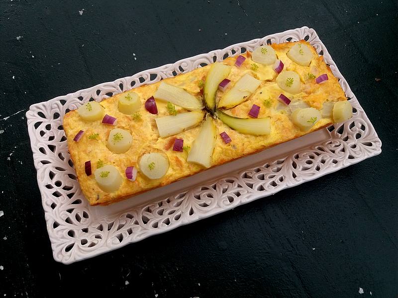 Recettes cétogènes de Pâques terrine de saumon aux asperges