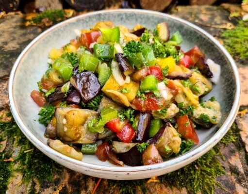 Salade d’aubergine frite du Turkménistan (céto)