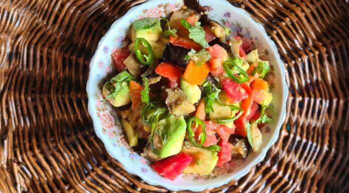 salade d'été à la citronnelle