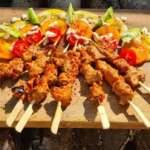 Brochettes de mouton mariné à la cacahuète 0