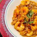 Spaghetti aux crevettes 0