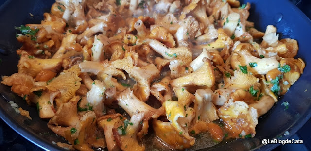 recettes auvergnates cétogènes poêlée de girolles en persillade