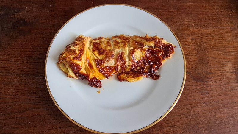 recettes normandes cétogènes omelette caramélisée flambée au calvados