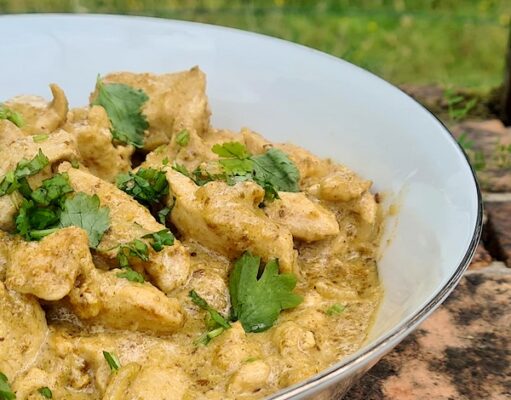 Délicieux poulet crémeux au cumin