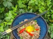 Riz sauté au beurre persil ail et boeuf (Chahan)