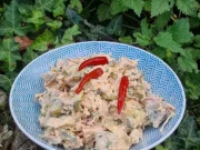 Salade de porc froid acidulée pimentée