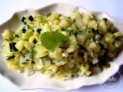 Variations sur salade de courgettes mi-cuites
