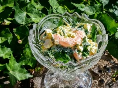 Crevettes et oeufs à la coriandre