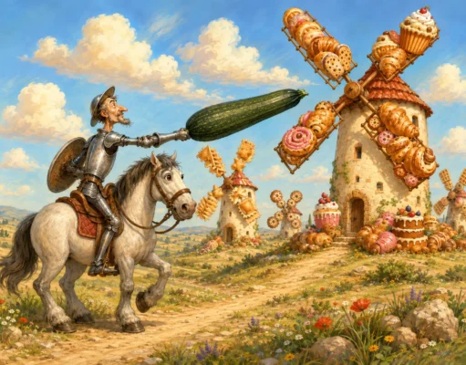Le Cétonaute et les moulins à vent