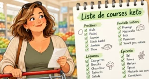 Courses keto avec des aliments simples et peu transformés